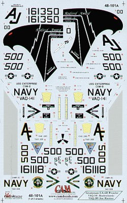 CAM CAM48101 1:48 Grumman EA-6B Prowlers