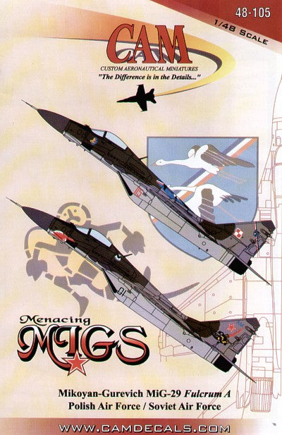 CAM CAM48105 1:48 Mikoyan MiG-29 'Fulcrum'