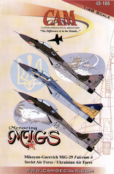 CAM CAM48106 1:48 Mikoyan MiG-29 'Fulcrum'