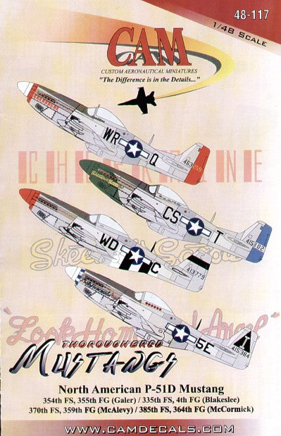 CAM CAM48117 1:48 North-American P-51D Mustangs