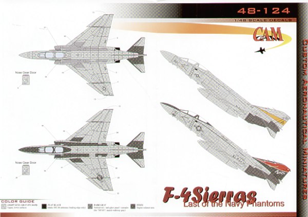 Cam Decals CAM48124 1:48 McDonnell F-4S Phantoms