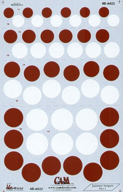 CAM CAM48A22 1:48 Japanese National Insignia/Hinomaru