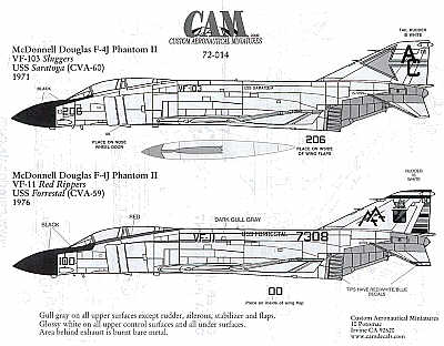 CAM CAM72014 1:72 McDonnell F-4J Phantom