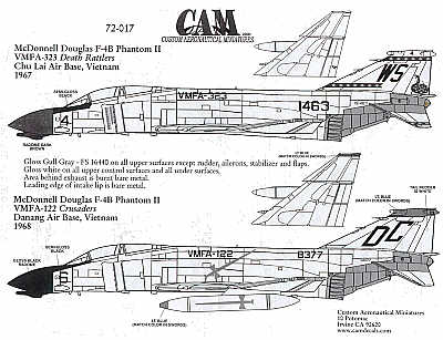 CAM CAM72017 1:72 McDonnell F-4B Phantom