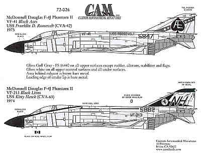 CAM CAM72026 1:72 McDonnell F-4J
