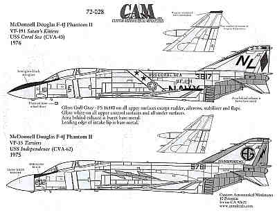 CAM CAM72028 1:72 McDonnell F-4J