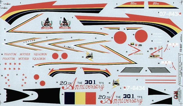 Cam Decals CAM72037 1:72 Phar East McDonnell F-4EJ Phantoms Part 2.