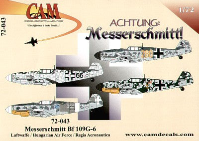 CAM CAM72043 1:72 Messerschmitt Bf-109G-6