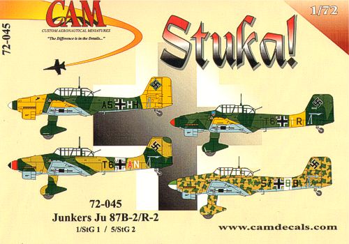 CAM CAM72045 1:72 Junkers Ju-87B-2/R2 'Stuka'