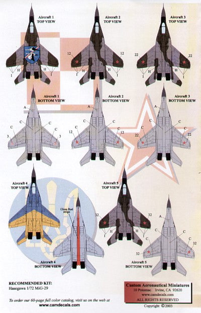 CAM CAM72048 1:72 Mikoyan MiG-29 'Fulcrum'