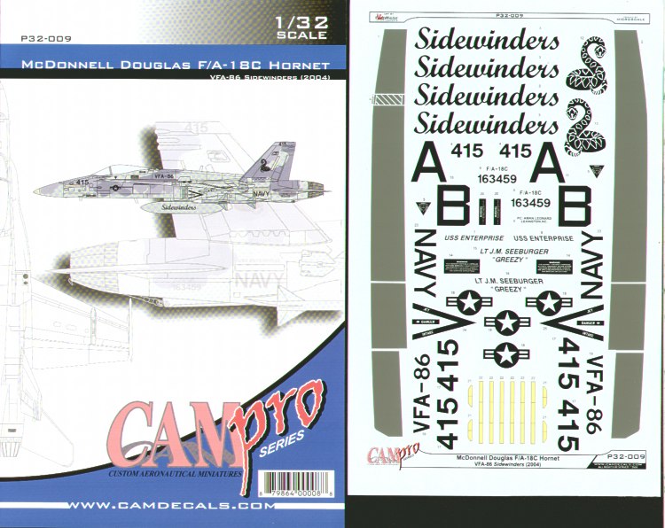 CAM PRO CAMP3209 1:32 McDonnell-Douglas F/A-18C Hornet