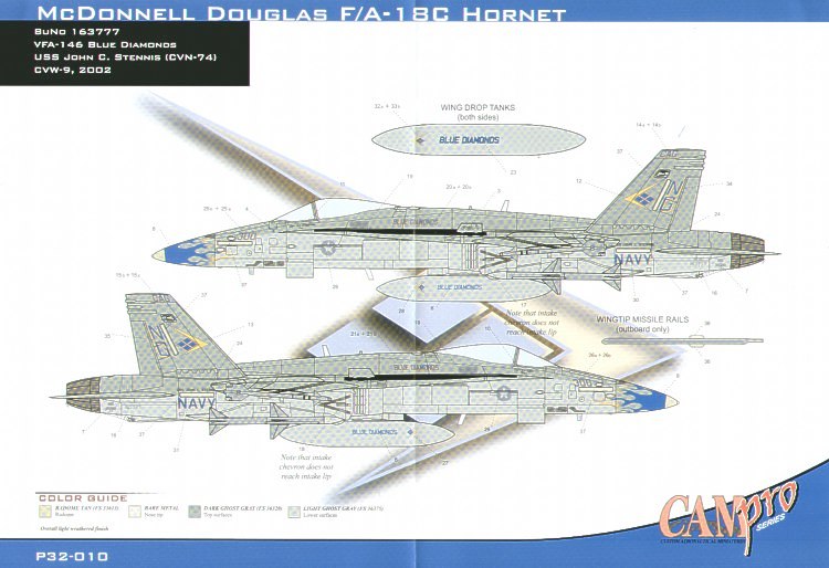 CAM PRO CAMP3210 1:32 McDonnell-Douglas F/A-18C