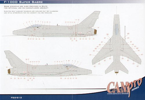 CAM PRO CAMP3212 1:32 North-American F-100D Super Sabre
