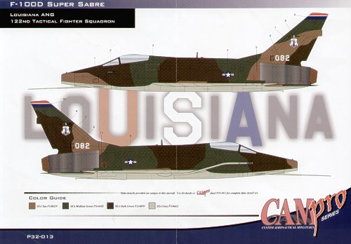 CAM PRO CAMP3213 1:32 North-American F-100D Super Sabre