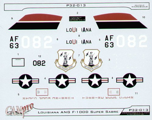 CAM PRO CAMP3213 1:32 North-American F-100D Super Sabre
