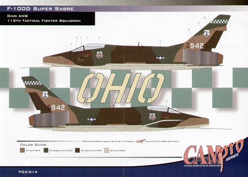 CAM PRO CAMP3214 1:32 North-American F-100D Super Sabre
