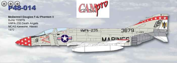 CAM PRO CAMP4814 1:48 McDonnell F-4J PHANTOM II VMFA-235