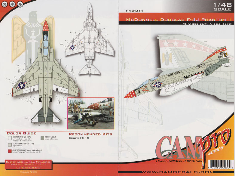 CAM PRO CAMP4814 1:48 McDonnell F-4J PHANTOM II VMFA-235