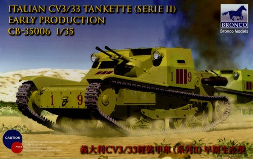 Bronco Models CB35006 1:35 CV L3/33 Tankette Italian Army