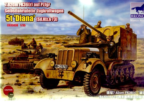 Bronco Models CB35038 1:35 Sd.Kfz.6 5t Diana