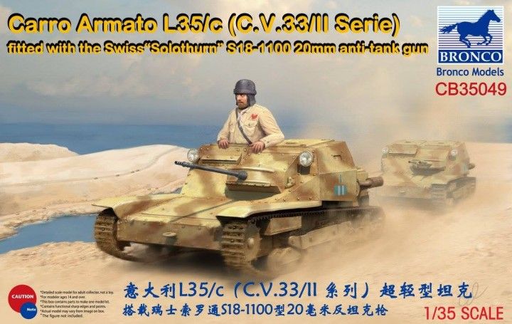 Bronco Models CB35049 1:35 Carro Armato L35/c