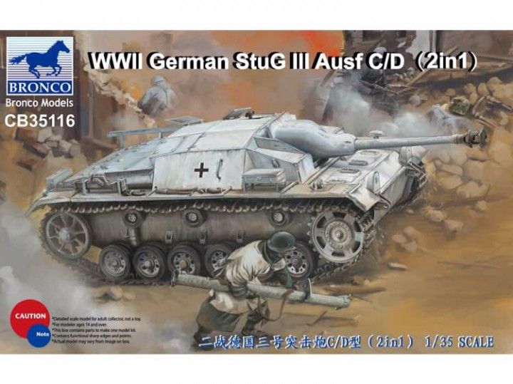 Bronco CB35116 1:35 German StuG.III Ausf.C/D Tank Model Kit