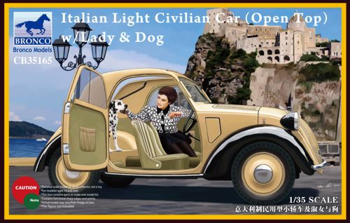 Bronco Models CB35165 1:35 Fiat 500 'Topolino' Italian Light Civilian Car