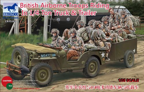 Bronco CB35169 1:35 British Airborne Troops & 1/4 ton Truck