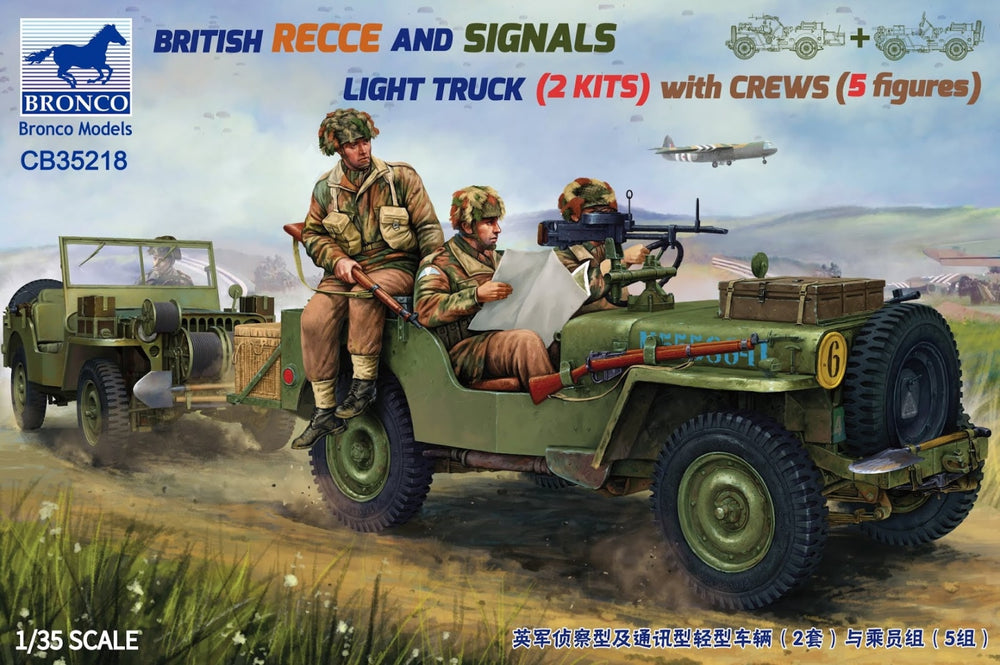 Bronco Models CB35218 1:35 British Recce and signals light truck