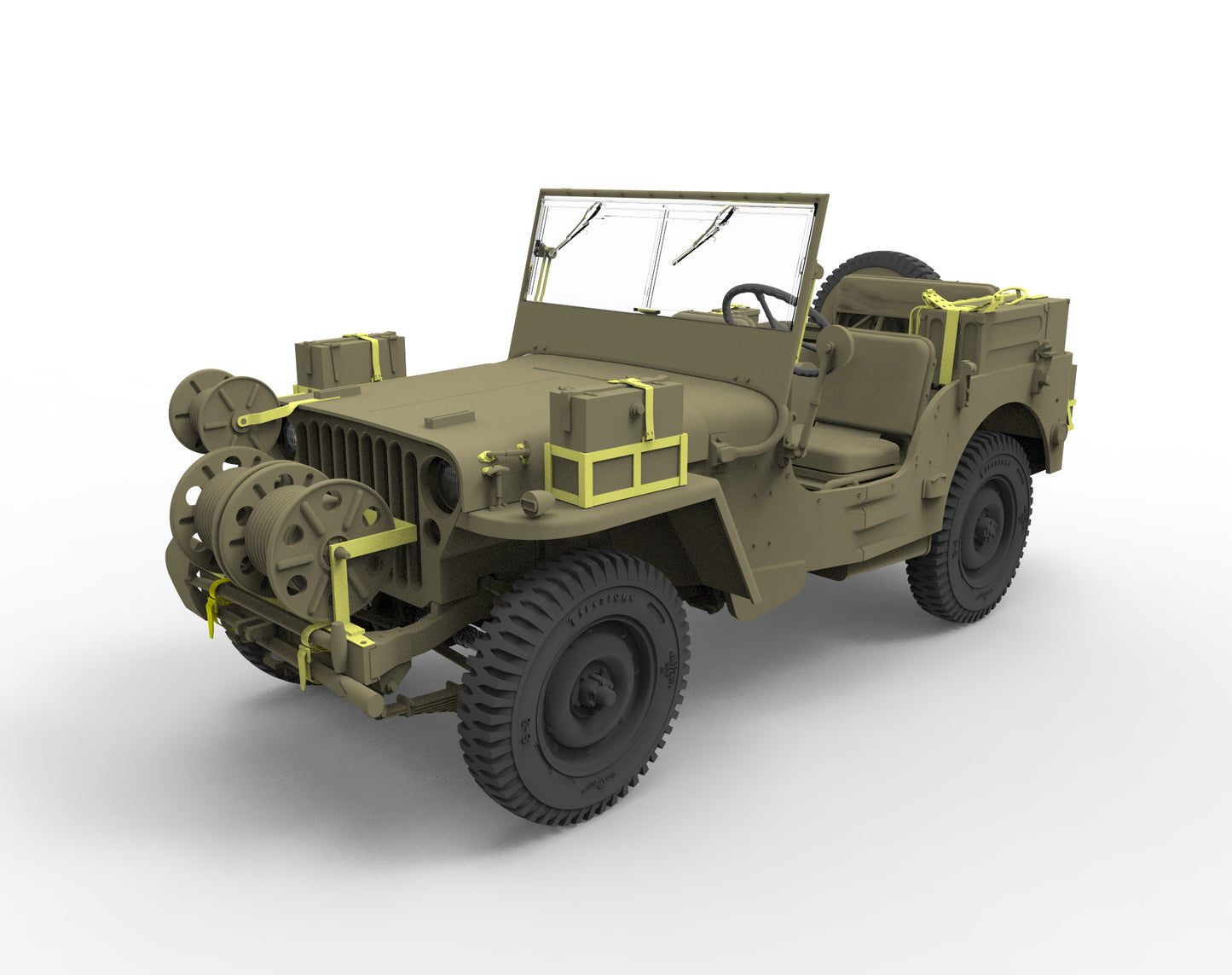 Bronco Models CB35218 1:35 British Recce and signals light truck