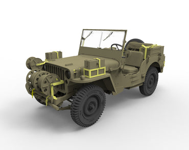 Bronco Models CB35218 1:35 British Recce and signals light truck