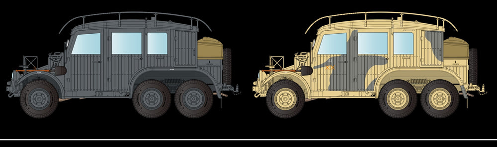 Bronco Models CB35220 1:35 German Krupp Protze Kfz.19 Radio command Car
