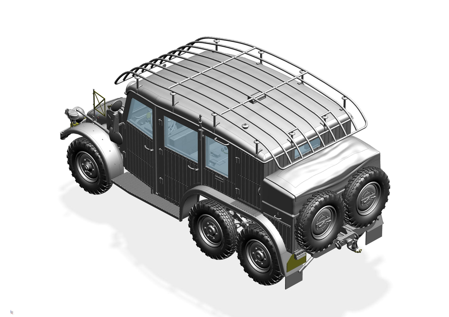 Bronco Models CB35220 1:35 German Krupp Protze Kfz.19 Radio command Car