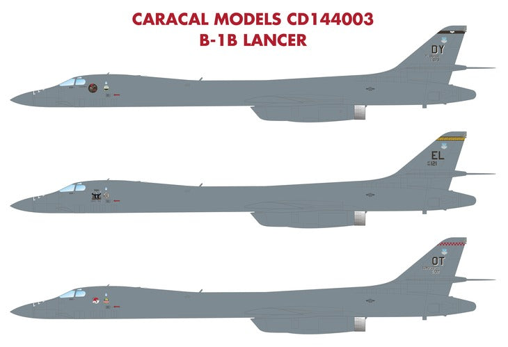 Caracal CD144003 1:144 USAF Rockwell B-1B Lancer Decals