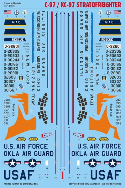 Caracal Models CD144013 1:144 Boeing C-97/KC-97 Stratofreighter