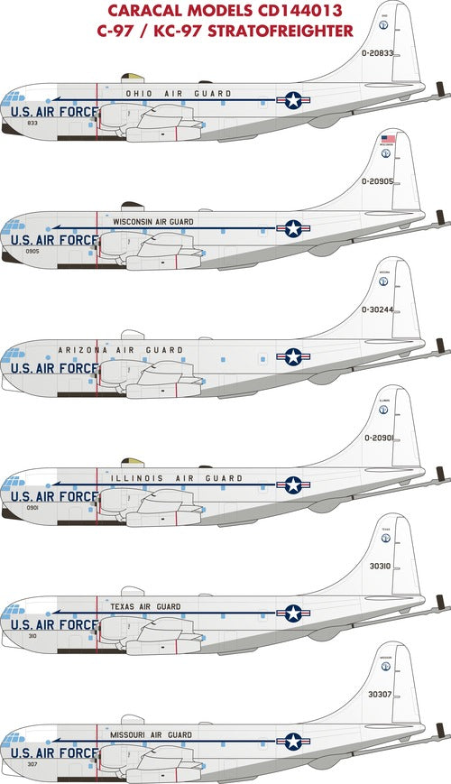 Caracal Models CD144013 1:144 Boeing C-97/KC-97 Stratofreighter