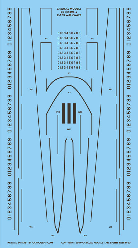 Caracal CD144021 1:144 Douglas C-133 Cargomaster Decals