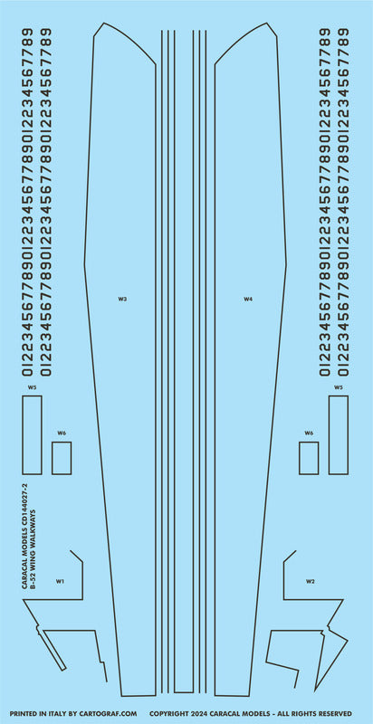 Caracal CD144027 1:144 Boeing B-52 Tall Tail Stratofortress Decals