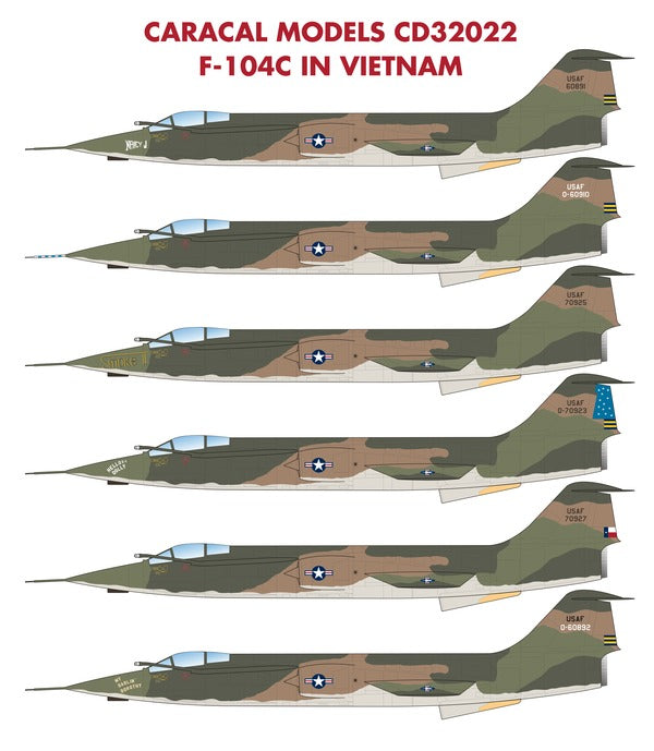 Caracal Models CD32022 1:32 Lockheed F-104C in Vietnam