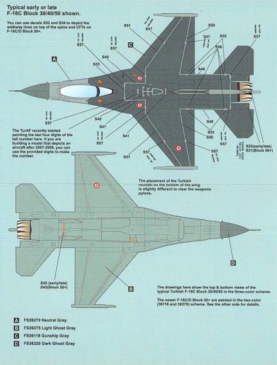 Caracal Models CD48006 1:48 Lockheed-Martin F-16C/F-16D Turkish Air Force Part 1