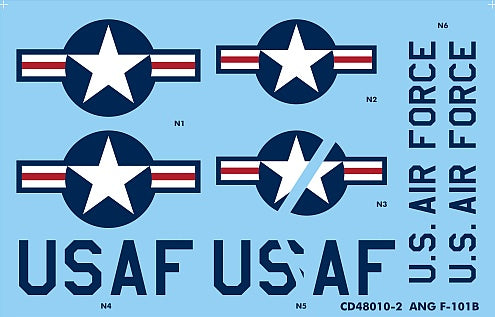Caracal Models CD48010 1:48 Air National Guard McDonnell F-101B Voodoo