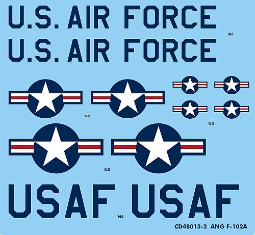 Caracal Models CD48013 1:48 Air National Guard Convair F-102A Delta Dagger