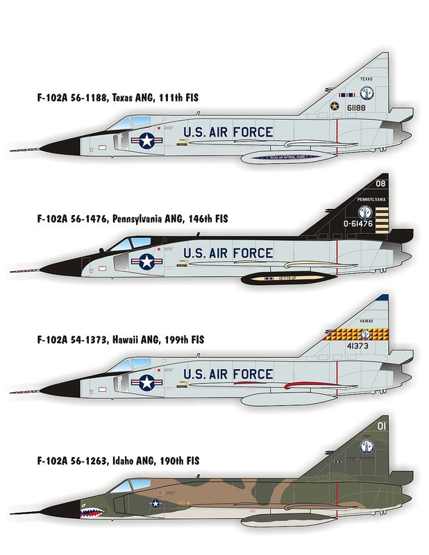 Caracal Models CD48013 1:48 Air National Guard Convair F-102A Delta Dagger