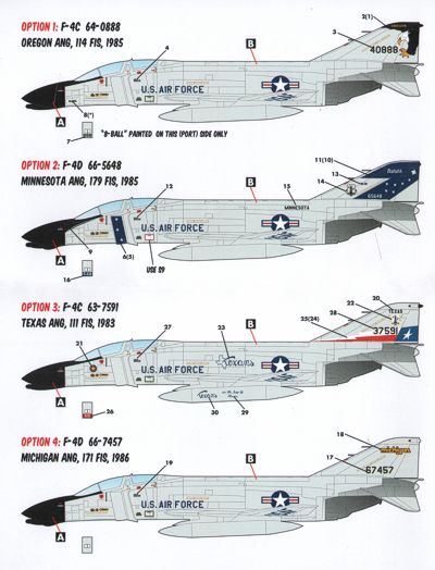 Caracal CD48035 1:48 ANG McDonnell F-4C/F-4D Phantom Part 1