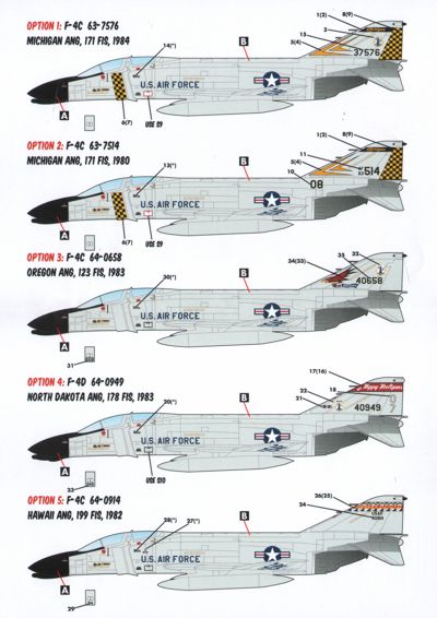 Caracal CD48036 1:48 ANG McDonnell F-4C/F-4D Phantom Part 2