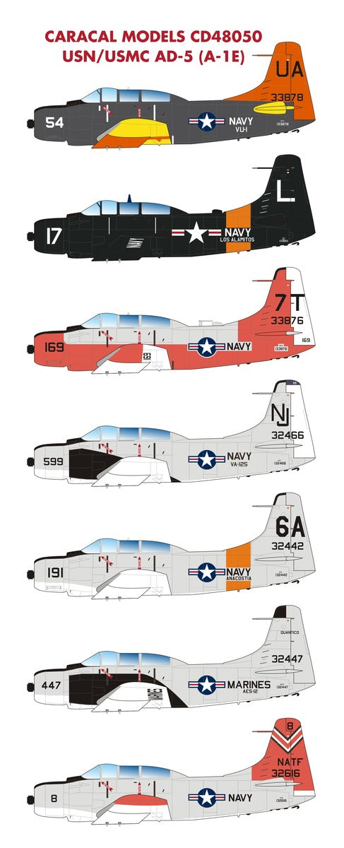 Caracal Models CD48050 1:48 Douglas AD-5 / A-1E Skyraider: U.S