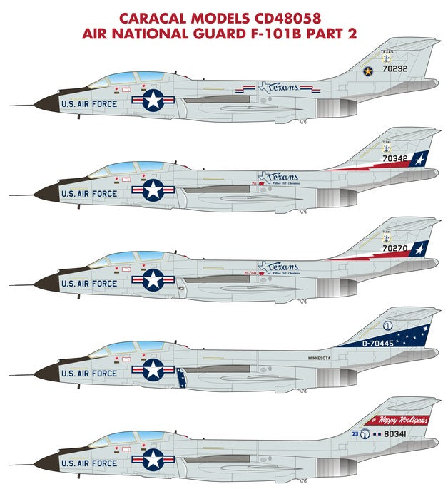 Caracal Models CD48058 1:48 Air National Guard McDonnell F-101B Voodoo Part 2: