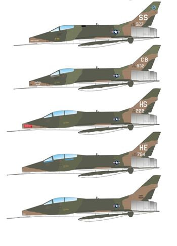 Caracal Models CD48064 1:48 North-American F-100D Super Sabre "Hun" in Vietnam