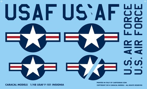 Caracal Models CD48073 1:48 USAF McDonnell RF-101C Voodoo