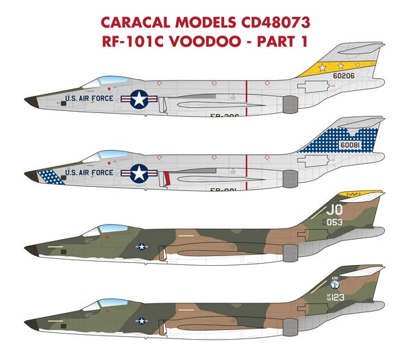 Caracal Models CD48073 1:48 USAF McDonnell RF-101C Voodoo